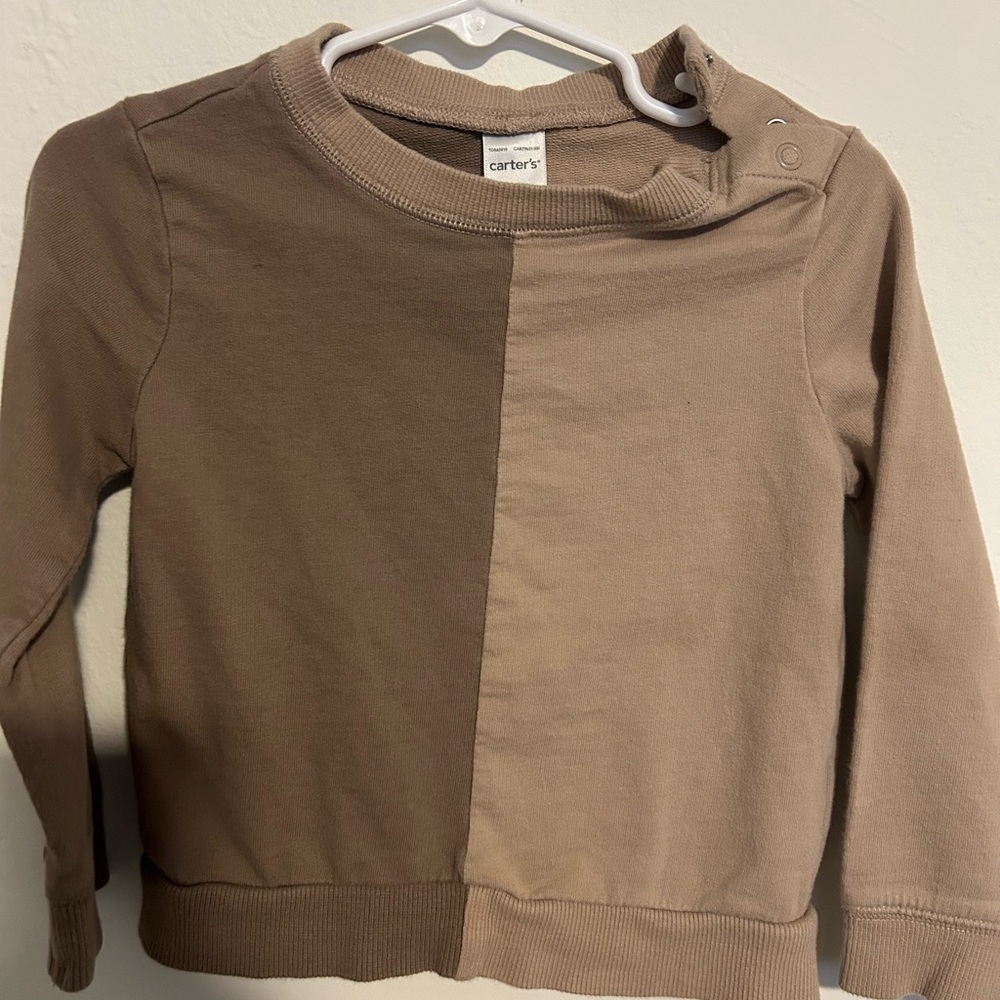 Carter's Kids Brown and Tan Sweatshirt